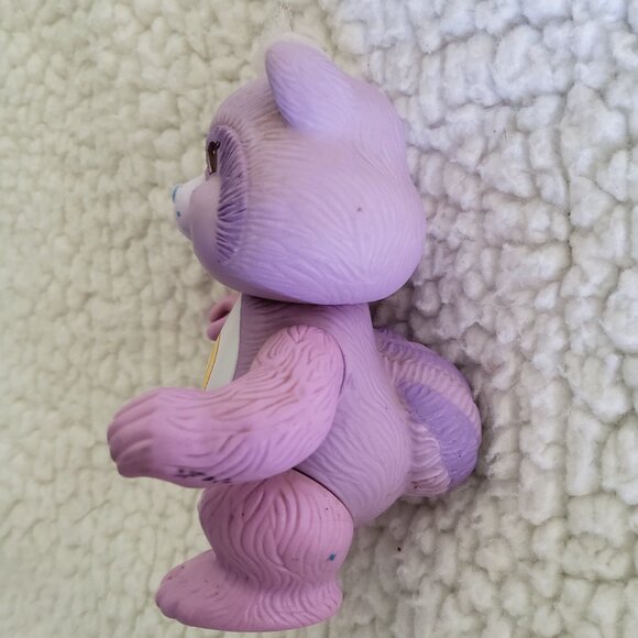 Vintage Care Bears BRIGHT HEART RACCOON Poseable Toy Figure - Picture 7 of 7